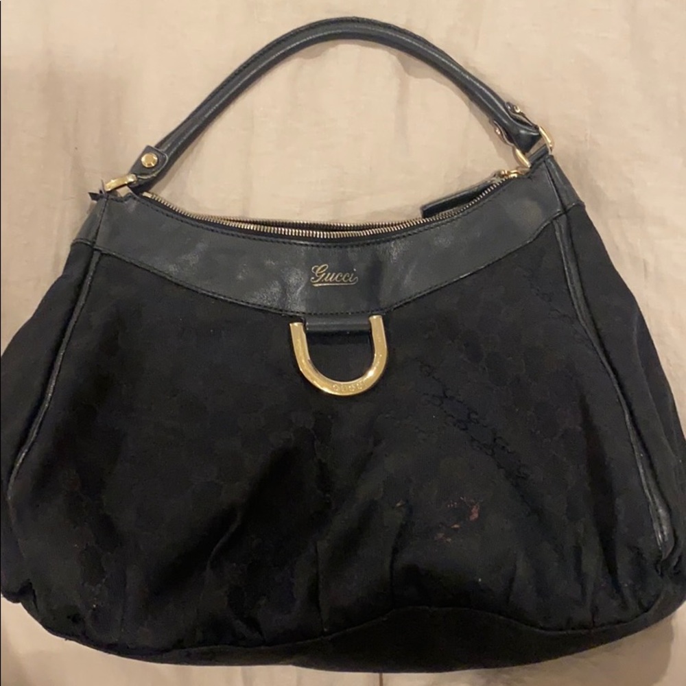Gucci monogram hobo bag